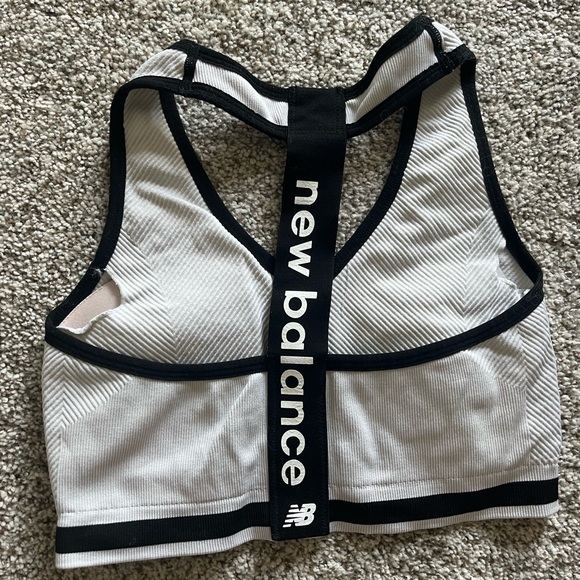 New Balance White Sports Bra - Picture 2 of 2